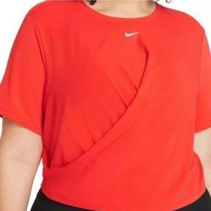 Nike  NWT Sz XXL Chile Red One Luxe Twist Short-Sleeve Shirt